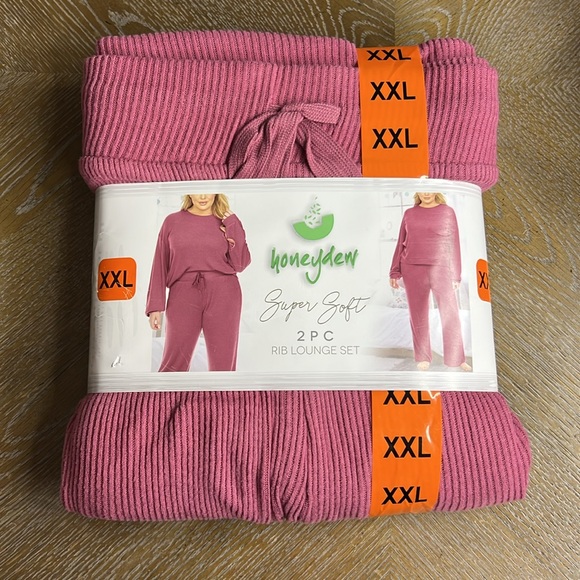 HONEYDEW Women's Pink Lounge Set XXL - Picture 1 of 3